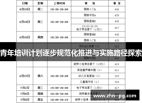 青年培训计划逐步规范化推进与实施路径探索 青年培训计划逐步规范化推进与实施路径探索